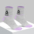 Reebok Ankle Socks Pack of 3 Grey & Purple